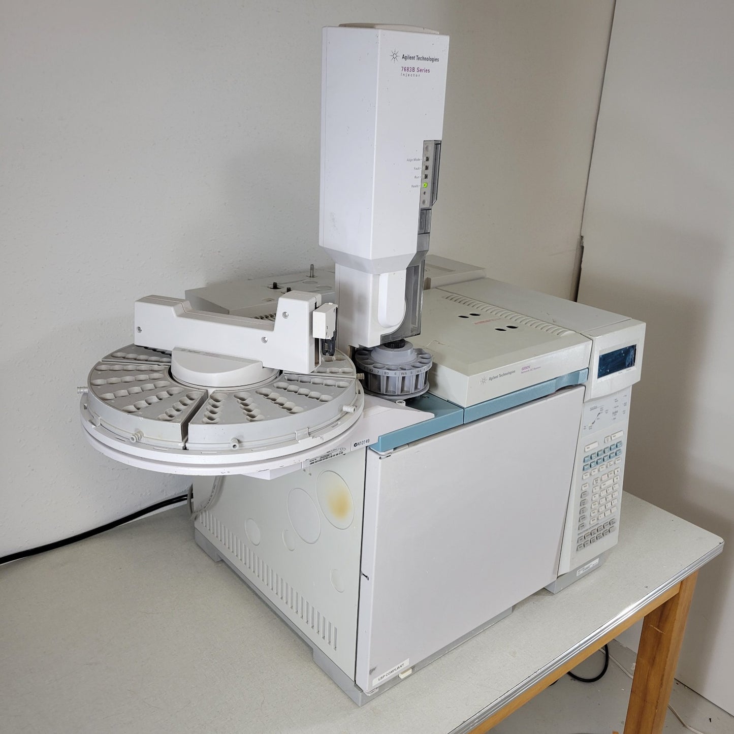 TESTED Agilent 6890N GC FID 7683 Autosampler ChemStation PC Rtx-624 Gas Chromato