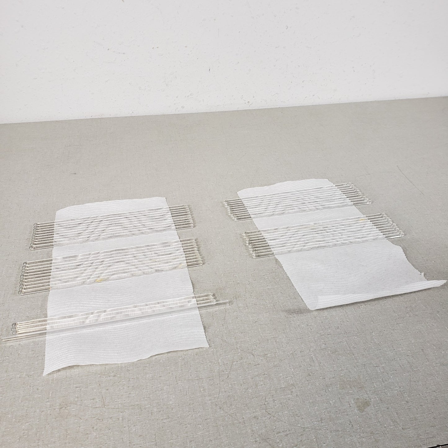 UNBRANDED Set of 43 8" Length Glass Stir Sticks for Experiments, 1/5" Thickness