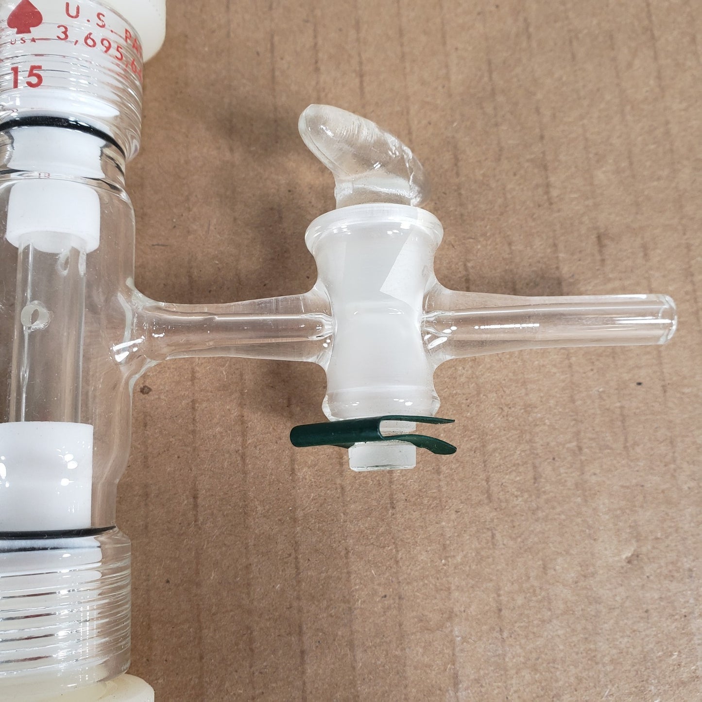 Ace Glass 3-Way Flow Control Gas Manifold For Distillation #15 Threads 24/40 CN