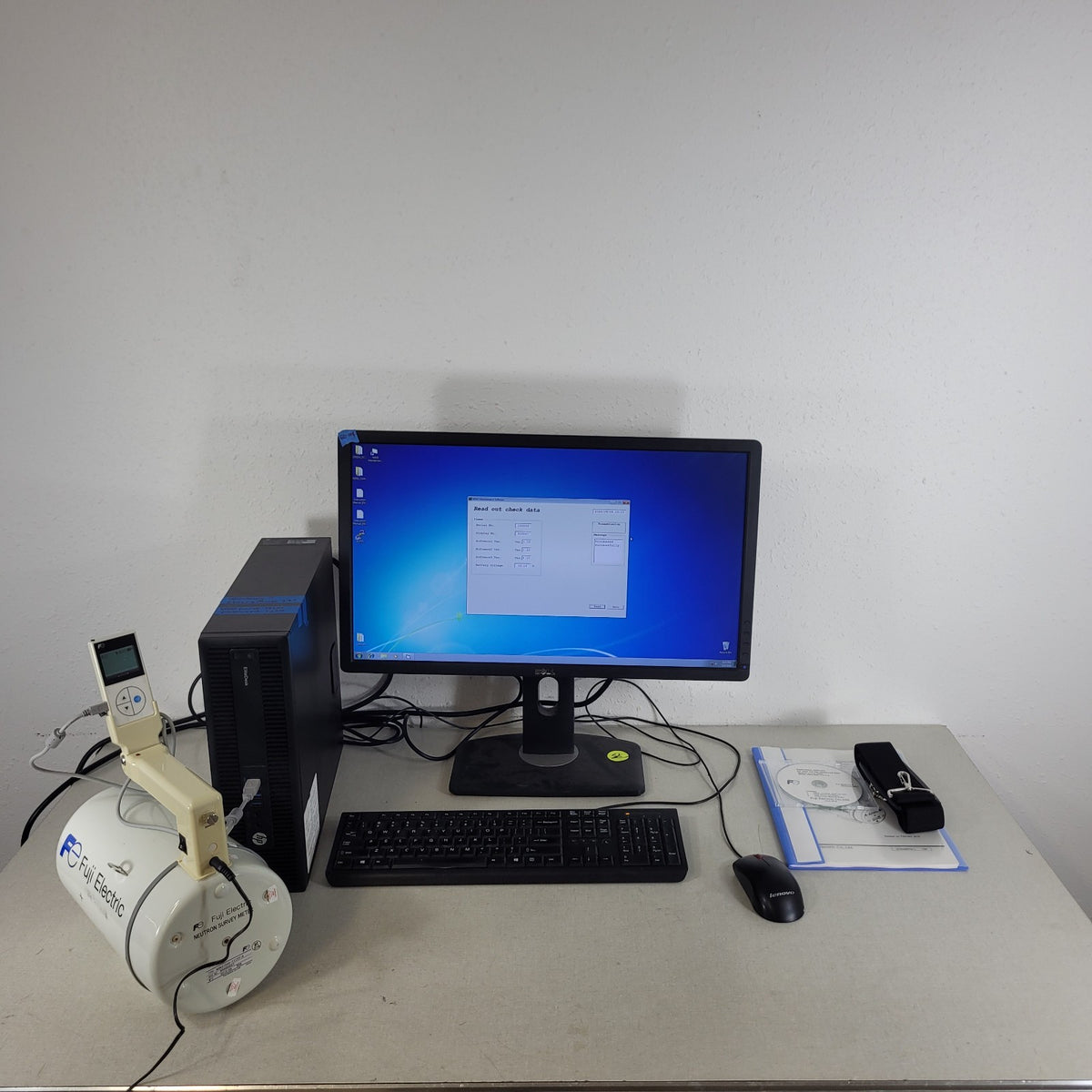TESTED Fuji NSN3 NSN31045-111YY-S Neutron Survey Meter w/ Control Software