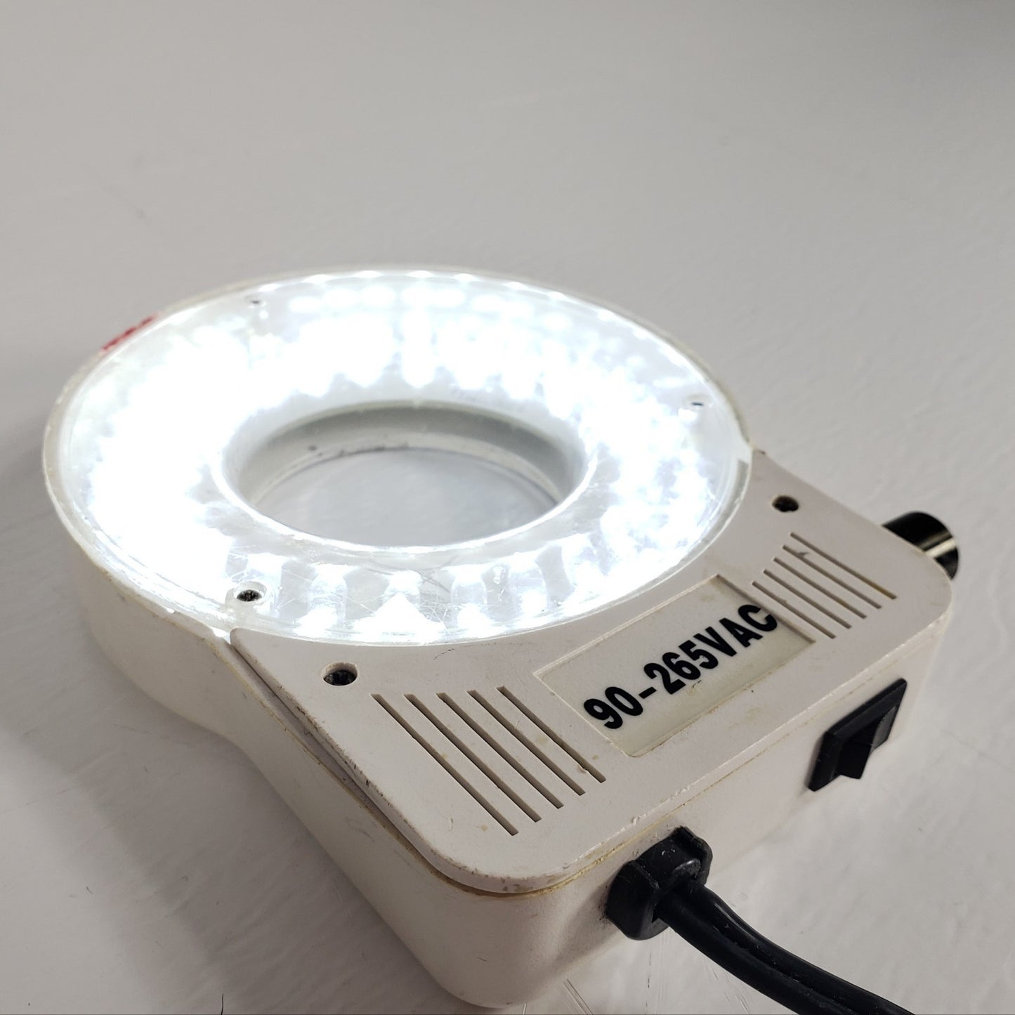 UNITRON 60 LED Microscope Ring Light With Adjustable Brightness Wheel