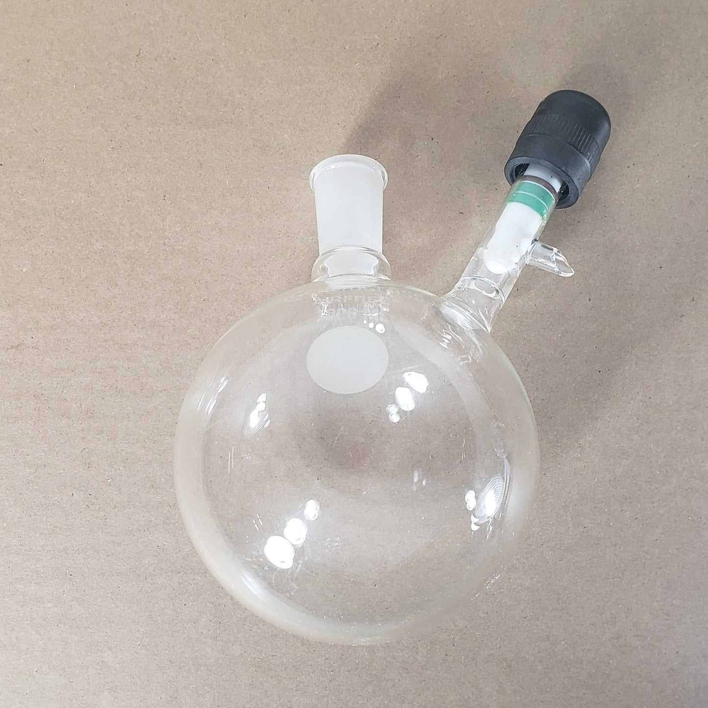 Lot of 3 Chemglass AF-0529-07/0094-04 Airfree Round Bottom Flasks 1000/500mL
