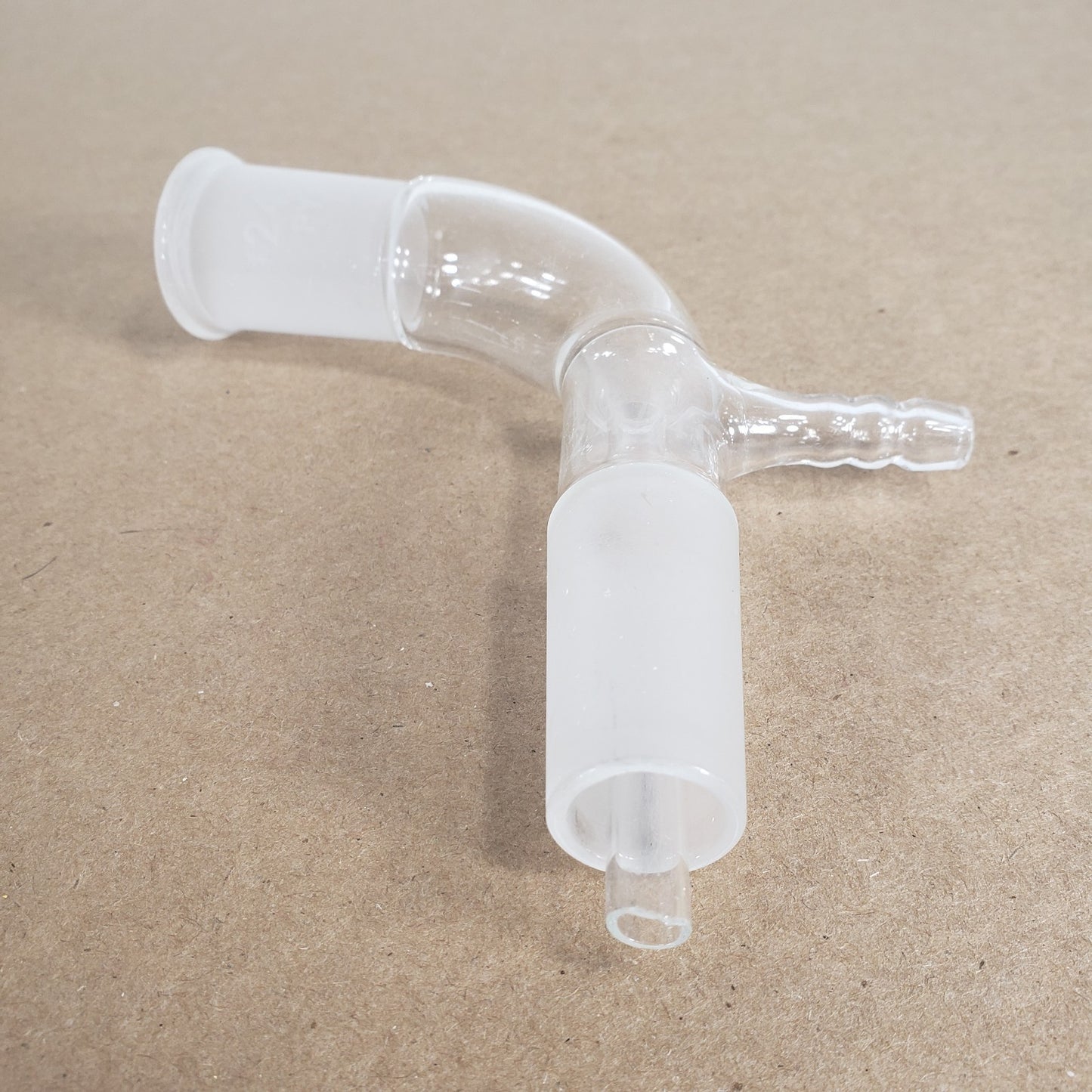Chemglass CG-1050-01 105° Angle Vacuum Connecting Adapter with 24/40 Joints