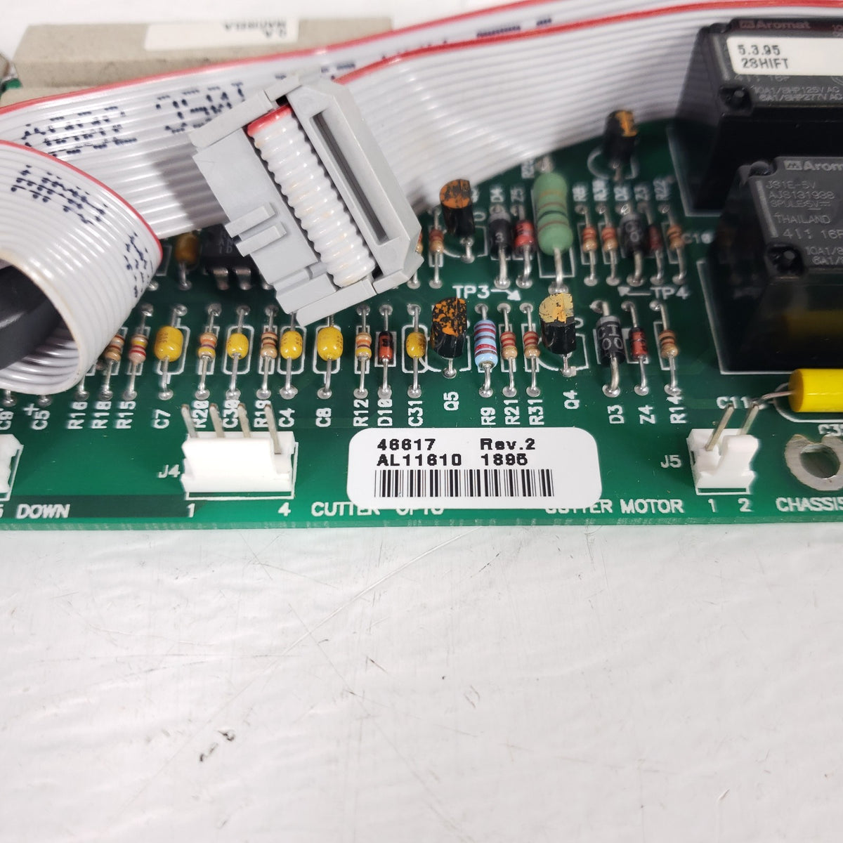 Zebra 46617M 46617 Rev 2 Xi Series Cutter Logic Control Board PCB