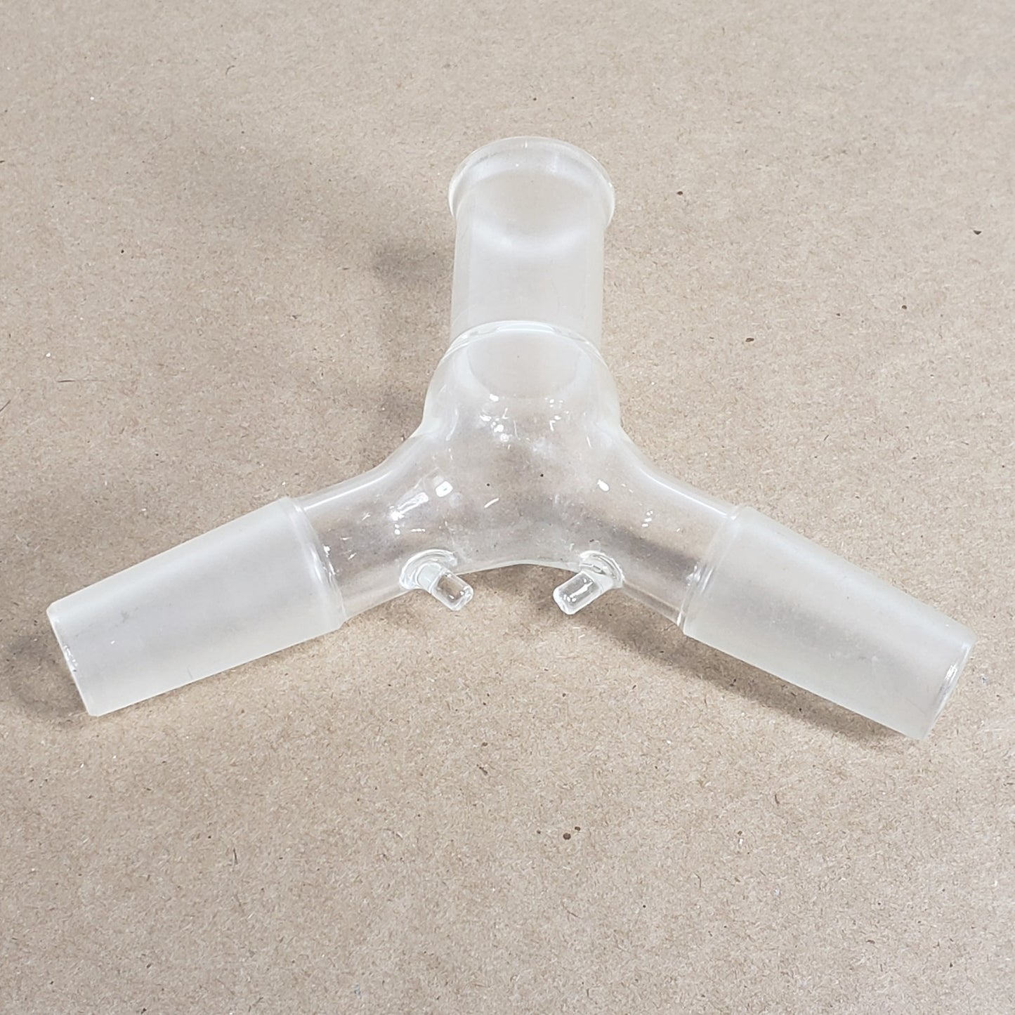 Lot Of 3 Ace Glass Inc 5040-10/5238-03/5125-10 Side-Arm/U/Y-Adapters 24/40 Joint