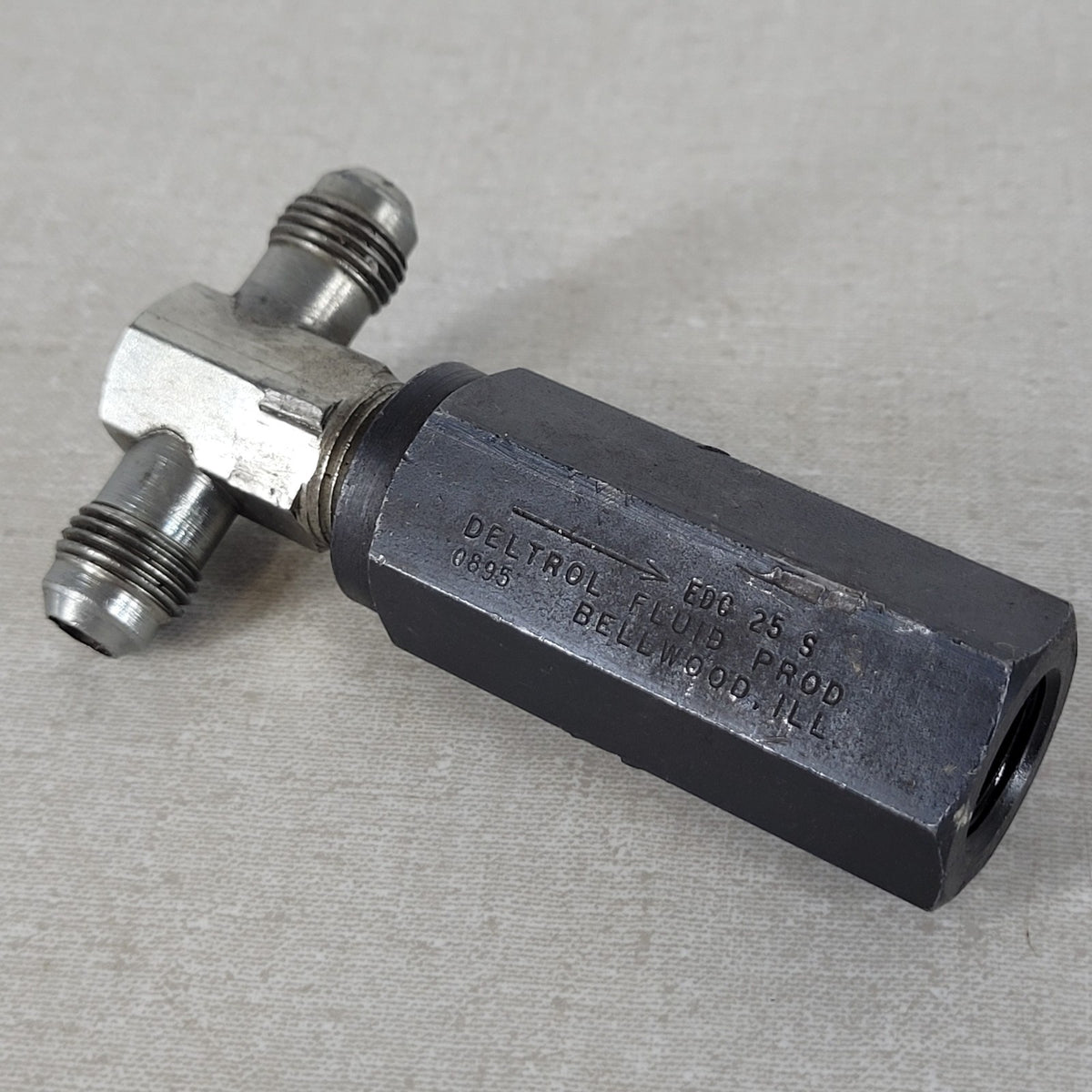 Deltrol EDC25S 3/8" NPT Hydraulic Inline Check Valve 5000 PSI 10 GPM