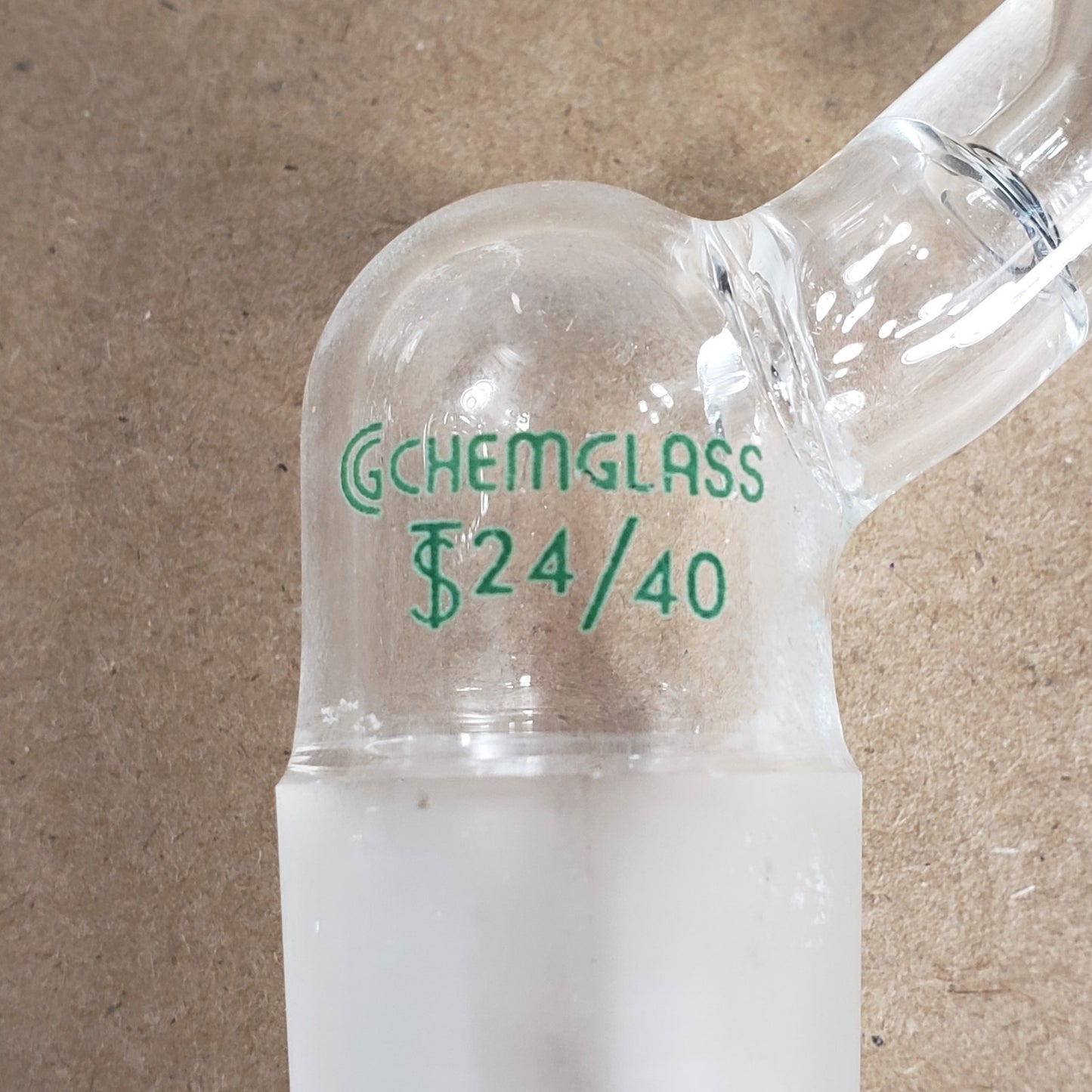 Chemglass AF-0501-02 Airfree Schlenk Adapter 24/40 Chem-Cap Valve