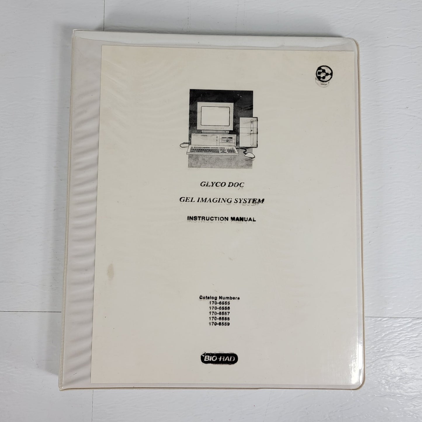 BIORAD GLYCO Doc Gel Imaging System Instruction Manual 170-6555 to 170-6559