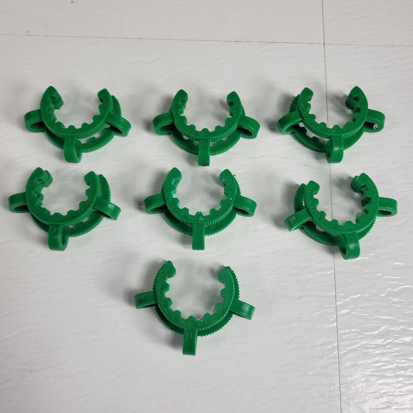 Pack of 7 SCHOTT DURAN KECK KC24 Green Clips for 24/29 24/40 Conical Joints