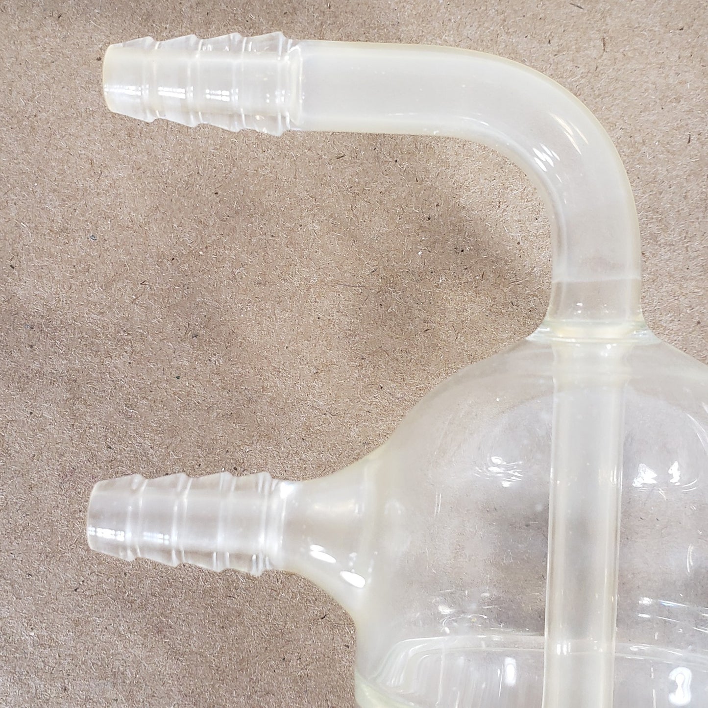 CHEMGLASS CG-1210-01 Friedrich Coiled Condenser 330mm 15° Angled 24/40 Joints