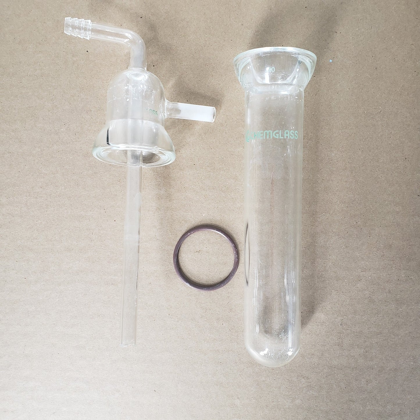 Chemglass CG-4513-10/11/12 Vacuum Trap Assembly #30/40/50 O-Ring Joint w/Clamps
