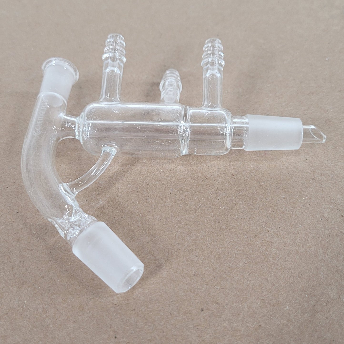 Chemglass CG-1239-02 Short Path Distilling Head 10/18 Thermometer Joint 14/20