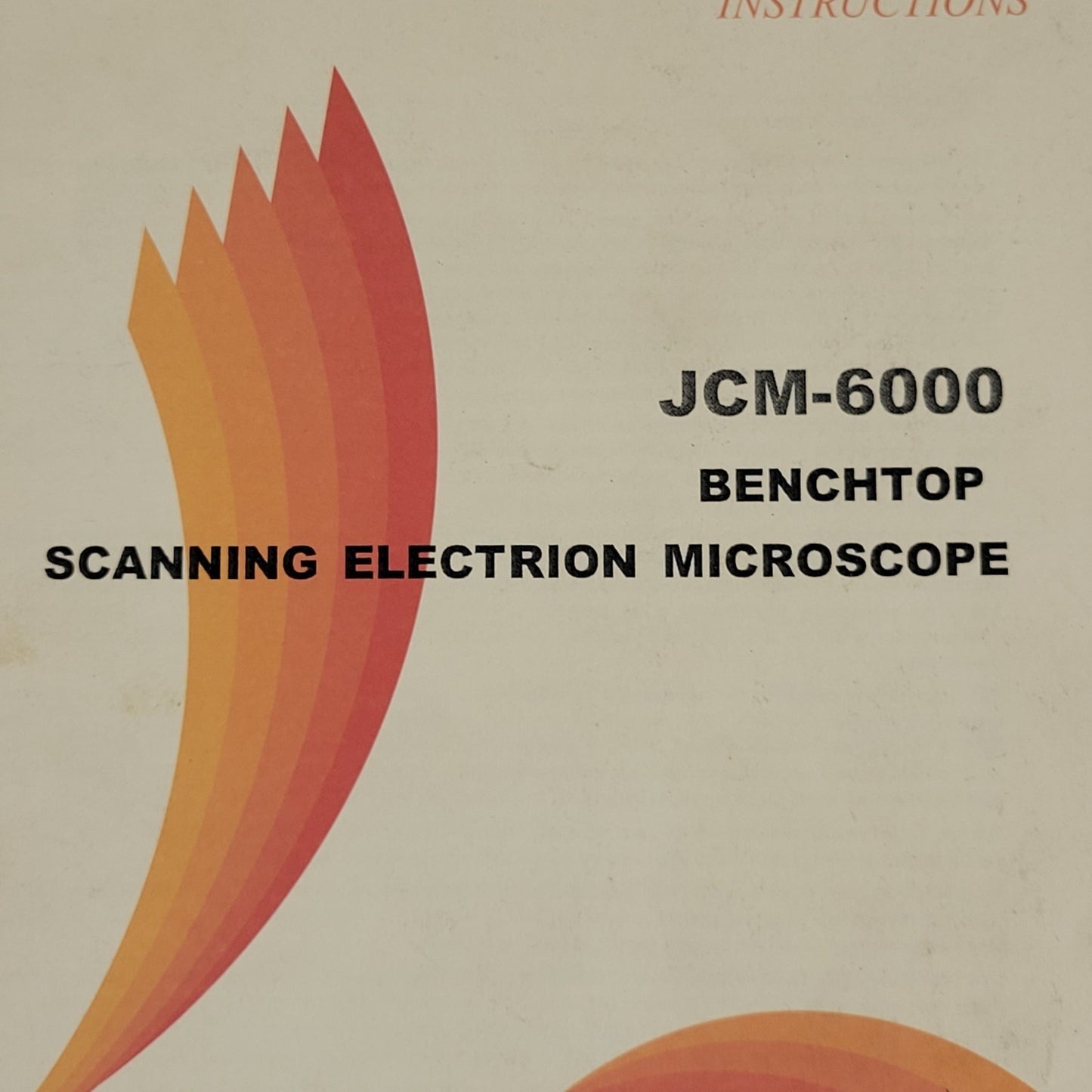 JEOL JCM-6000 Benchtop SEM Scanning Electron Microscope Manual