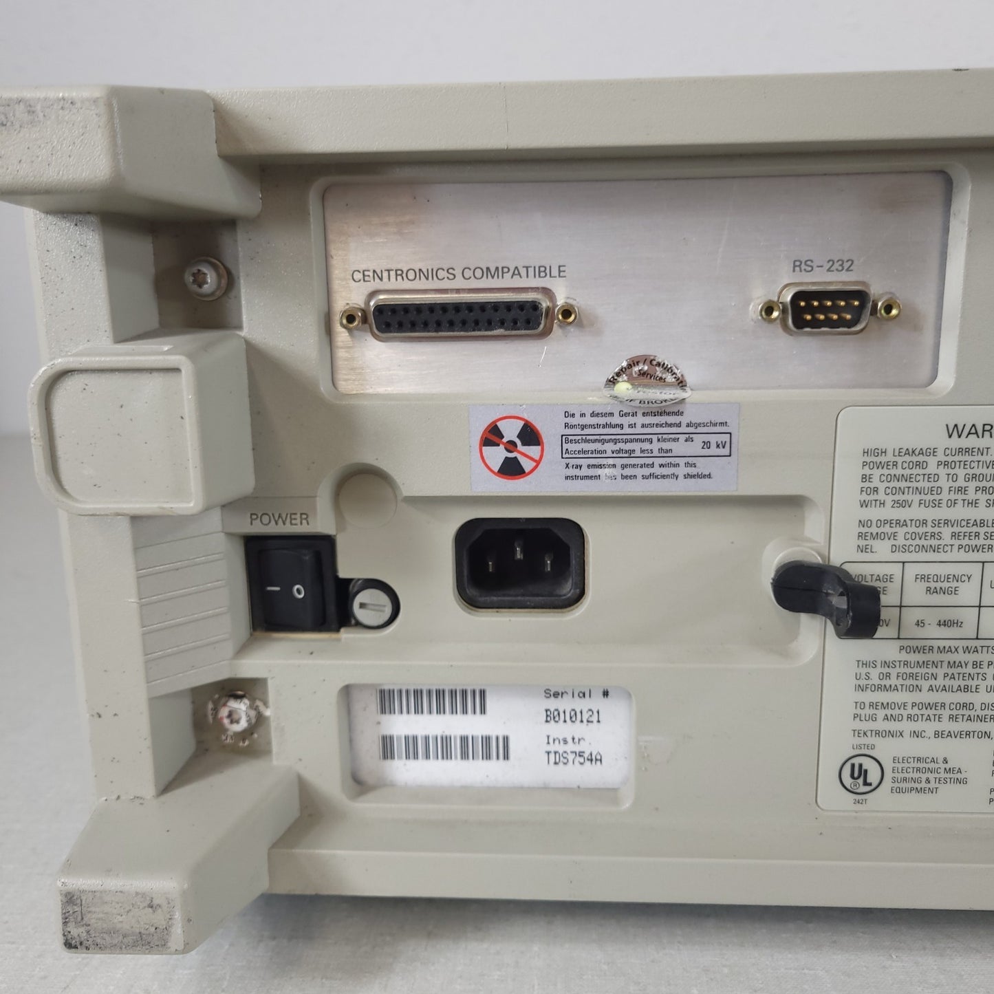 *READ* Tektronix TDS 754A Digitizing Four Channel Oscilloscope 500MHz CRT Screen