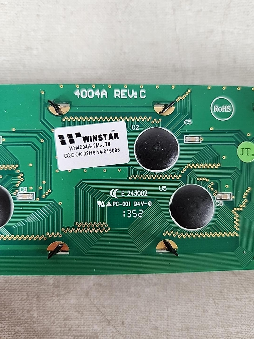 Winstar WH4004A-TMI-JT 40x4 Blue White LED LCD Character Display 5V