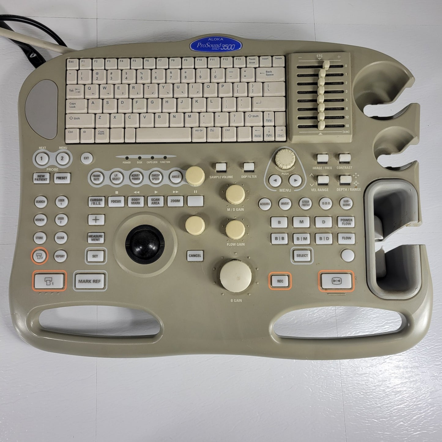 ALOKA SSD-3500 ProSound L-FULLKEY-2002 Alphanumeric Keyboard Ultrasound Part