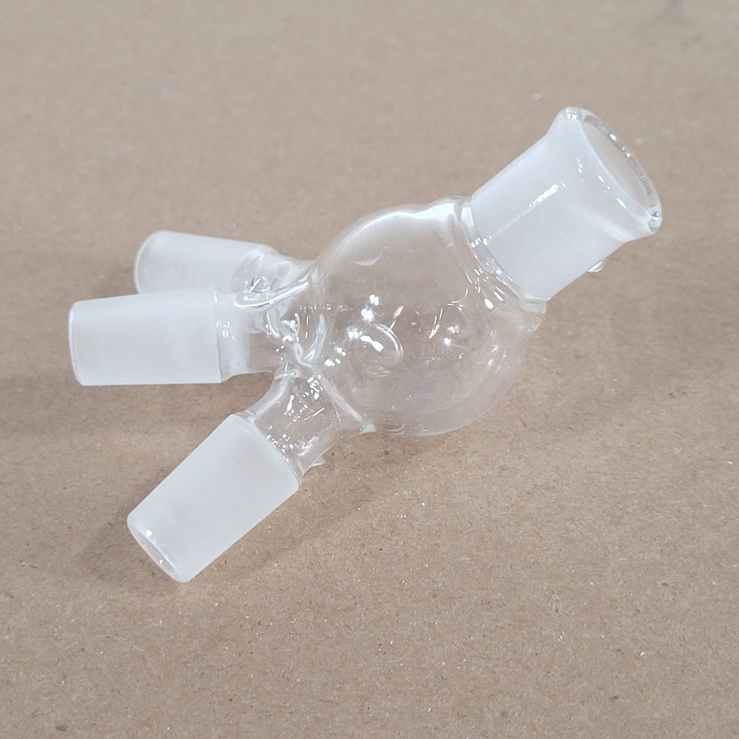 Kontes Bantam-Ware Cow-Style Distillation Adapter 3-Way 14/20 CN/SN 25mL