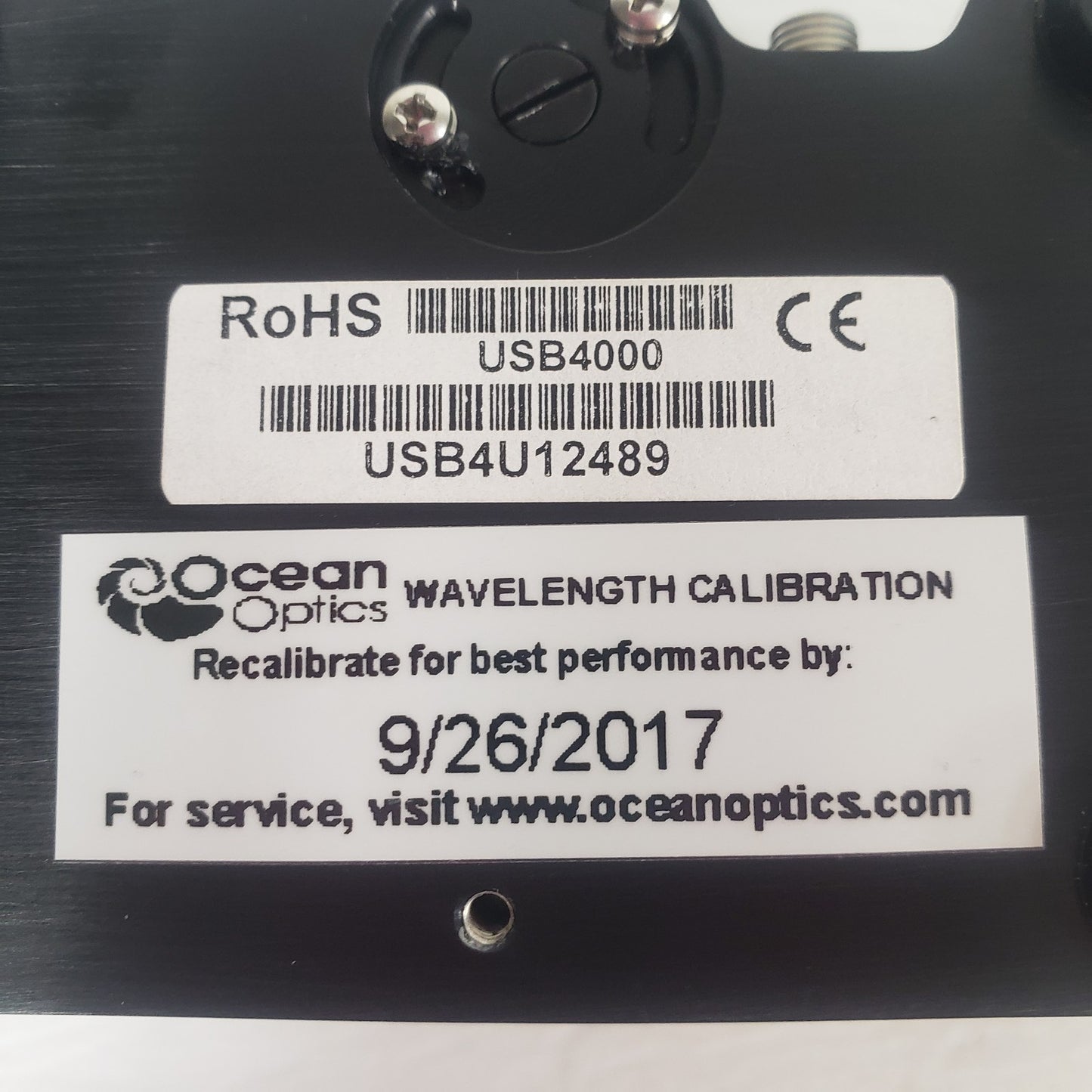TESTED WORKS Ocean Optics USB4000 UV-Vis-NIR Fiber Spectrometer 177-891nm