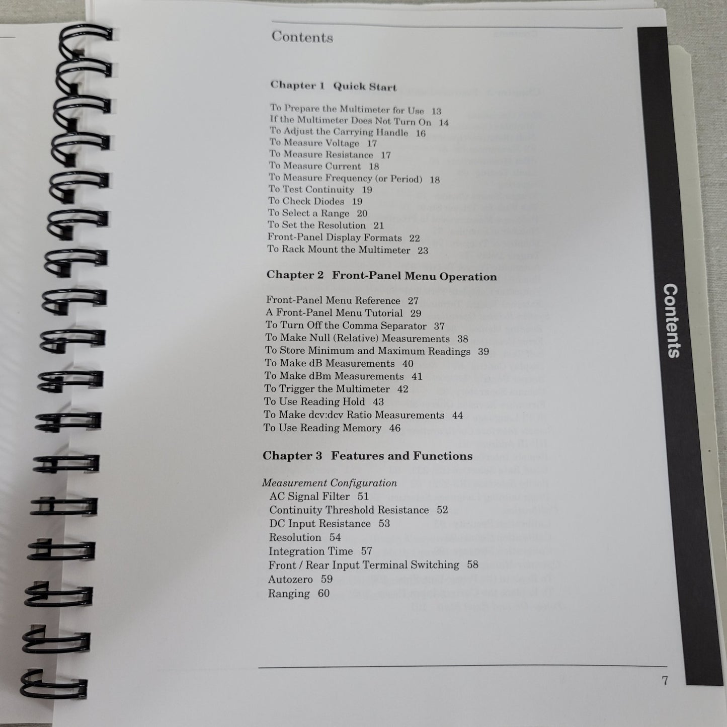 HP Agilent 34401A User Service Quick Reference Manuals 34401-90004 90008 90013