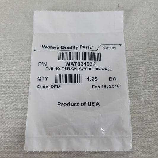 Waters WAT024036 AWG 9 PTFE Teflon Tubing HPLC Solvent Filter Connector