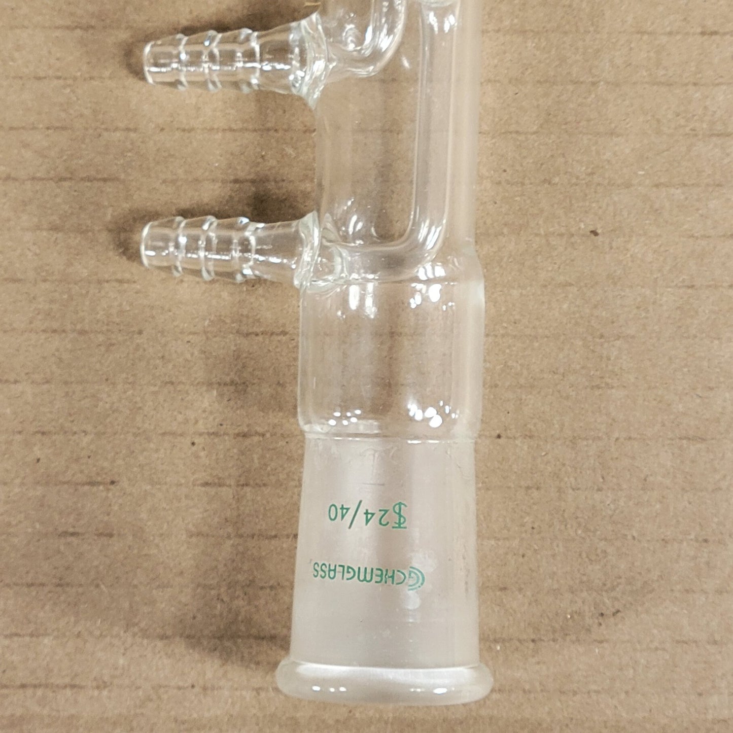 Chemglass CG-1213-05 Style-B Jacketed Coiled Reflux Condenser CN 24/40 300mm