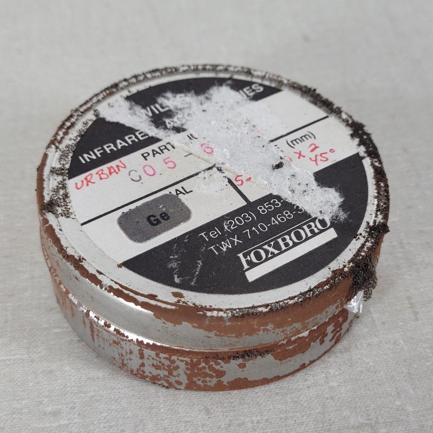 Foxboro Wilks C05-6 Germanium ATR FTIR Trapezoid Reflection Crystal Cracked
