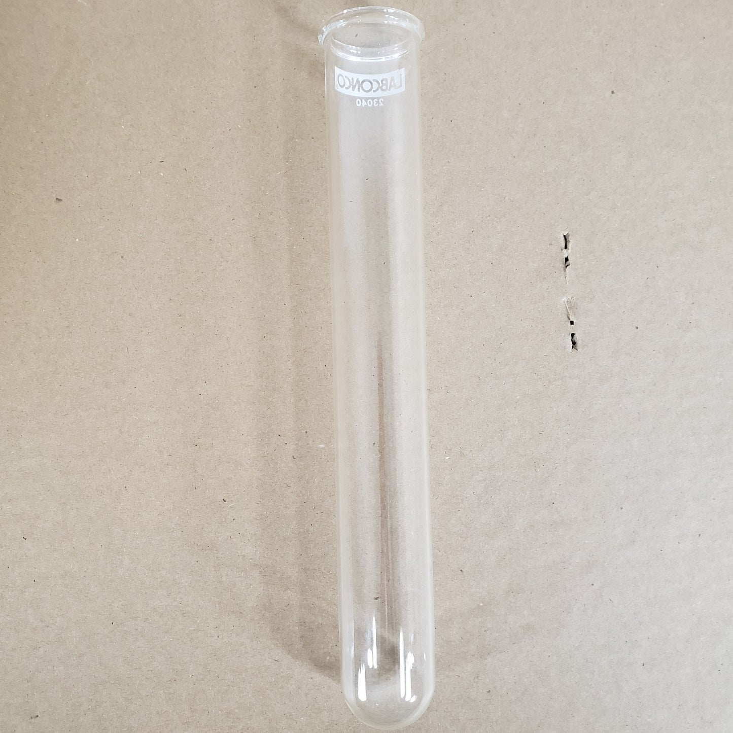 Labconco 23040 250mL Straight Kjeldahl Digestion Tube Borosilicate Glass