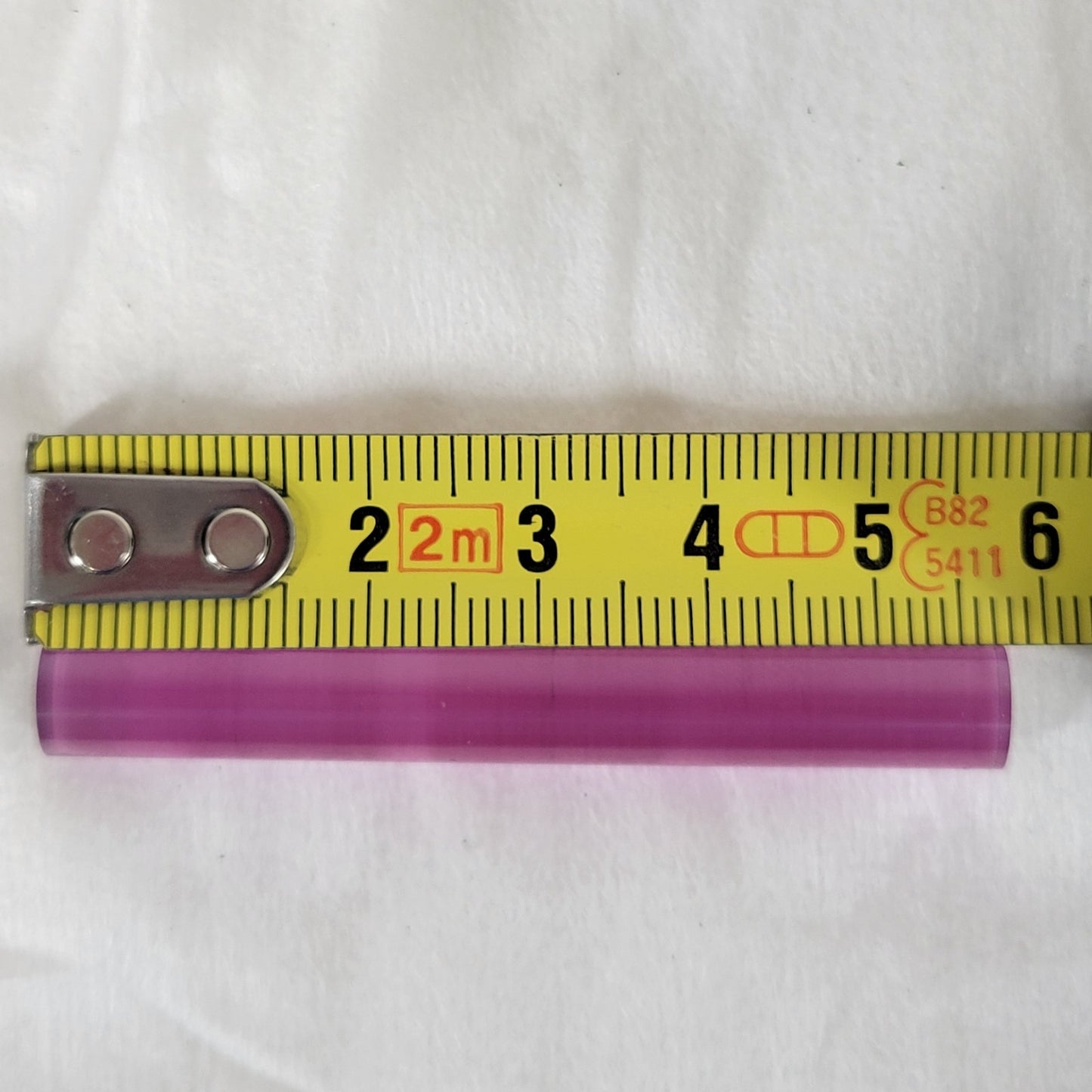Adolf Meller Optics Ruby Laser Rod 52mm x 6mm Pink Sapphire Maser Crystal