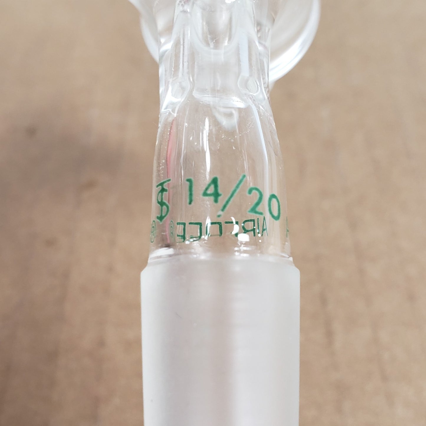 Chemglass AF-0509-10 3-Way Airfree Flushing Adapter 14/20 Joint 10mm Inlet Tube