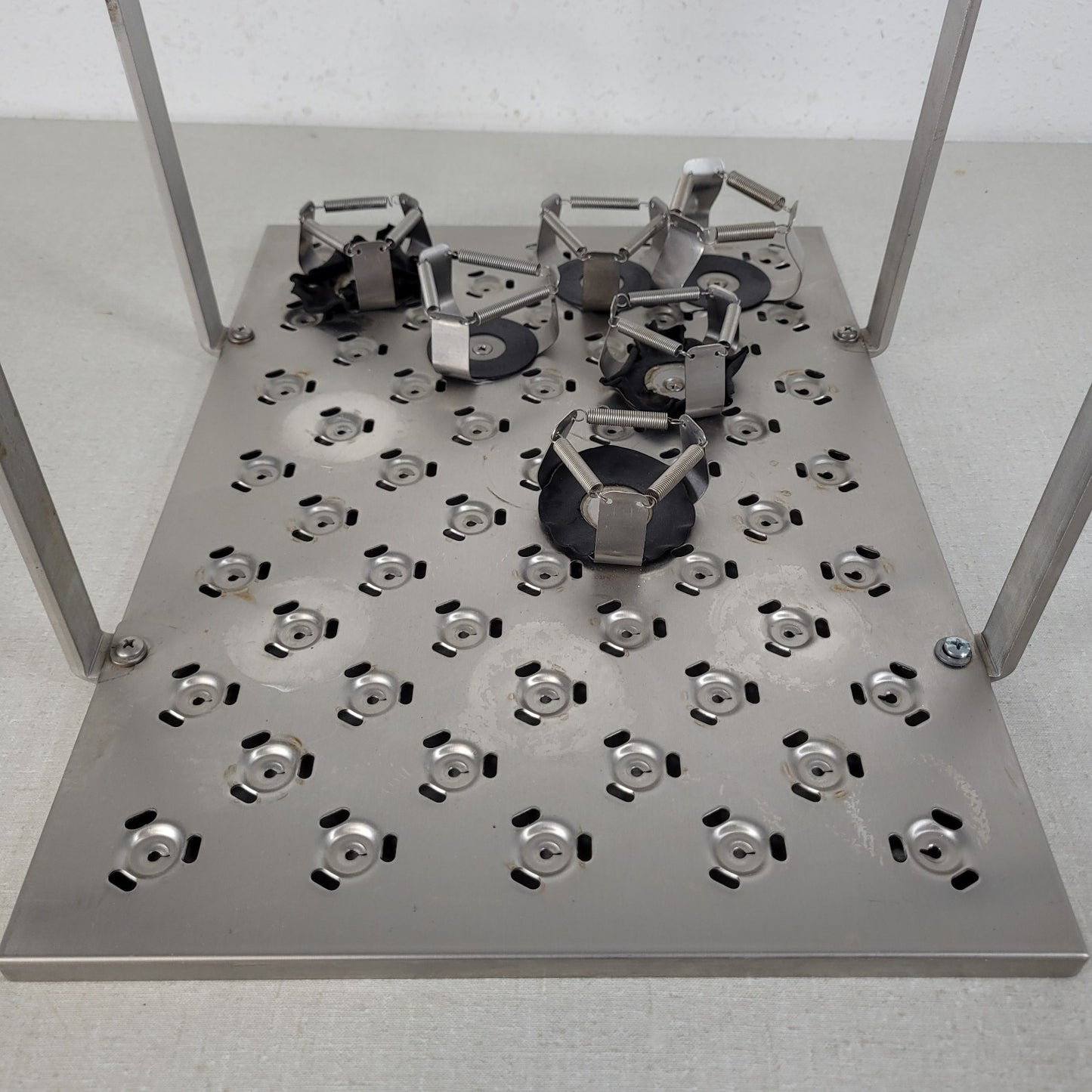 New Brunswick C76 Laboratory Shaker Platform Tray w/ 6 Flask Holder Clamps