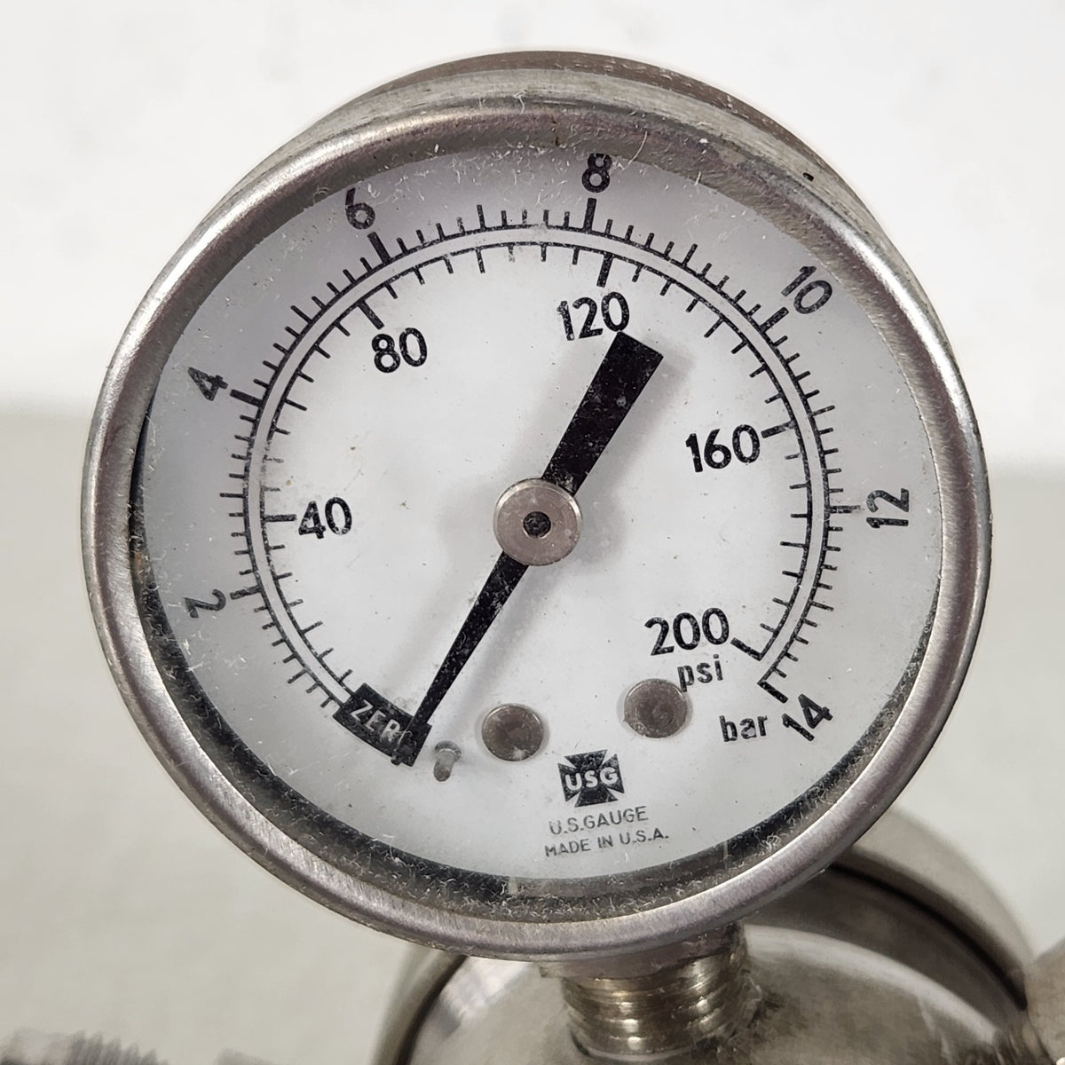 Veriflo DSG752S5807PG Stainless Steel Dual Gauge Gas Pressure Regulator CGA580