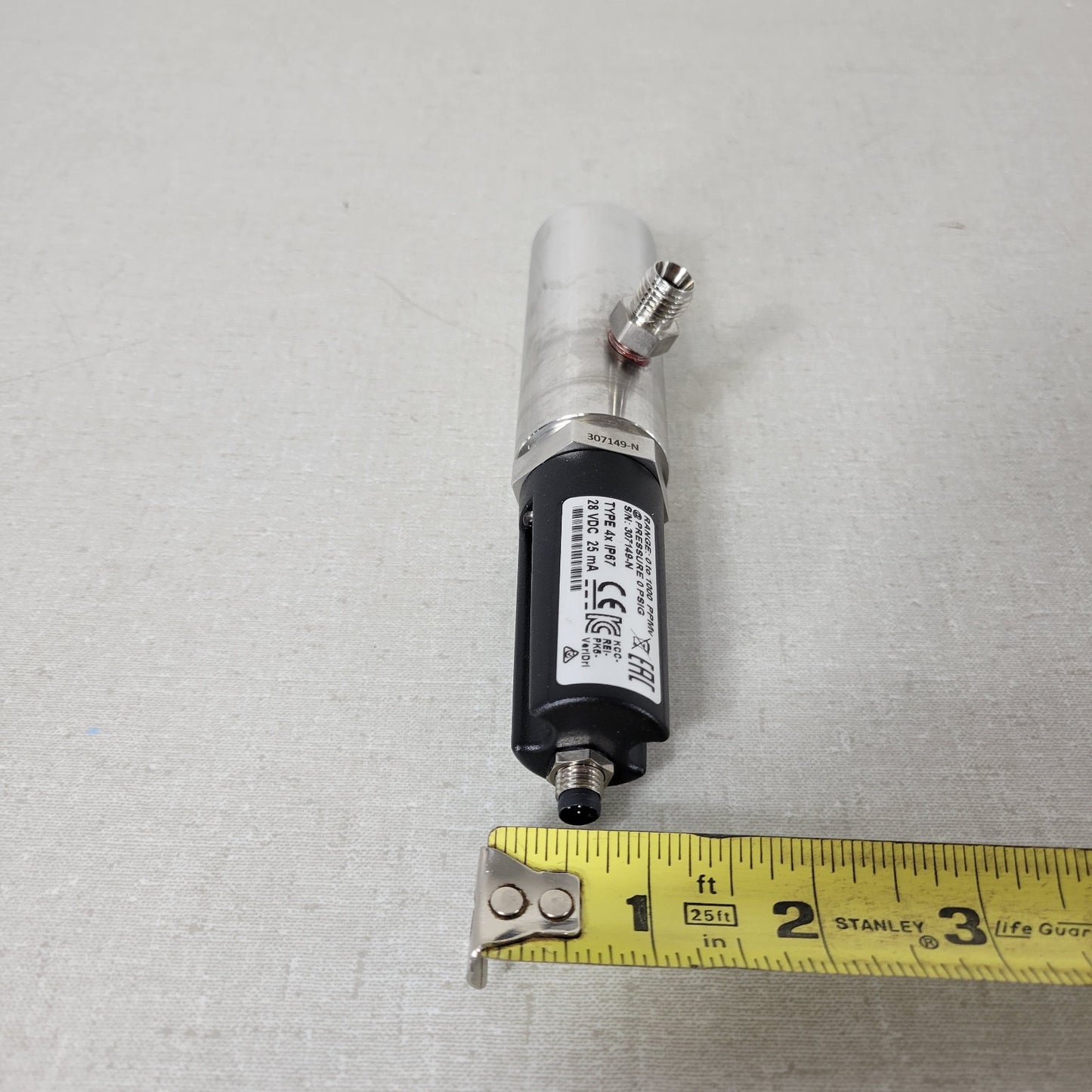 GE Panametrics VeriDri Moisture Transmitter 0-1000 PPMv 4-20mA 28VDC 1/4" Swagel