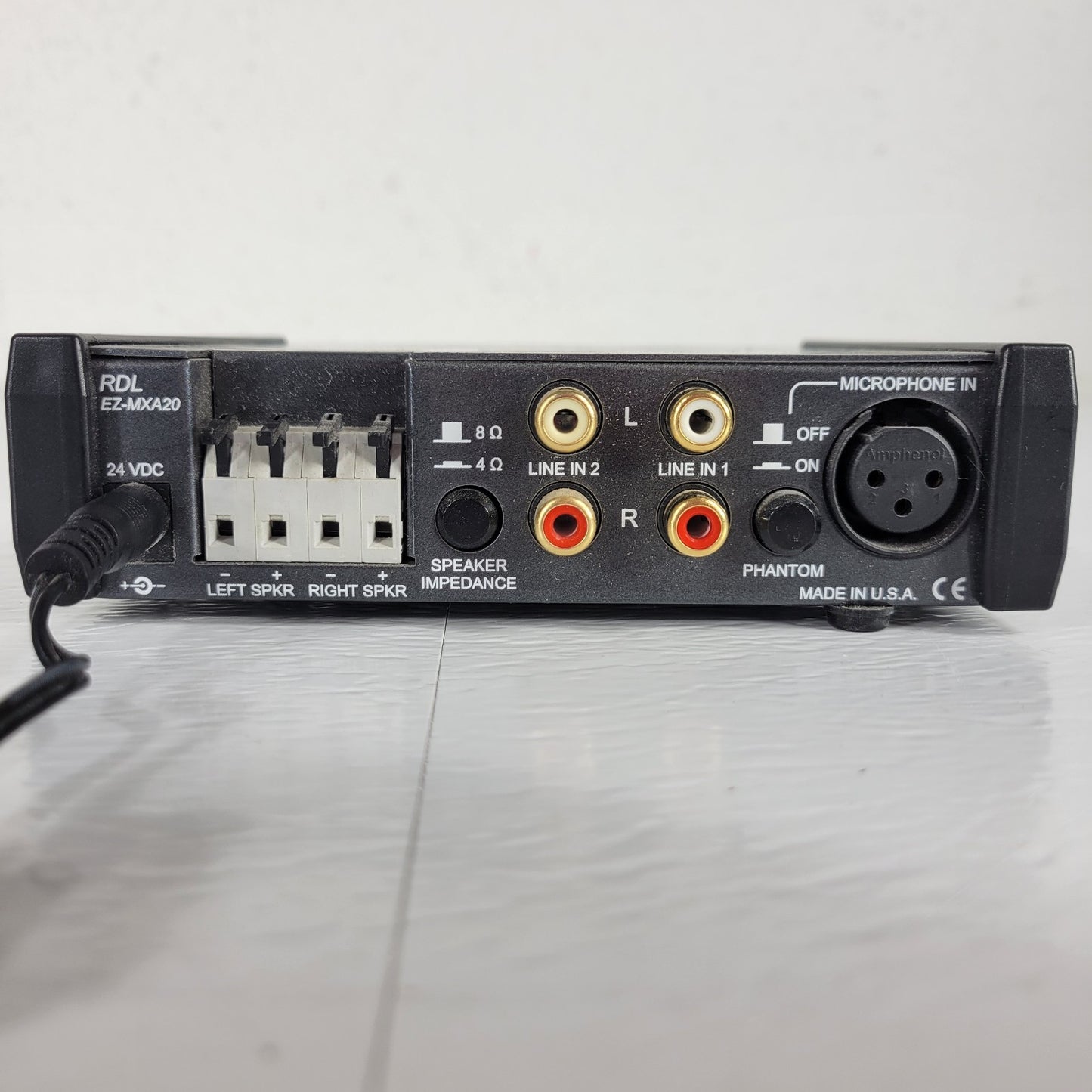 Tested RDL EZ-MXA20 20W Stereo Audio Mixer Amplifier w/ EQ & Power Supply