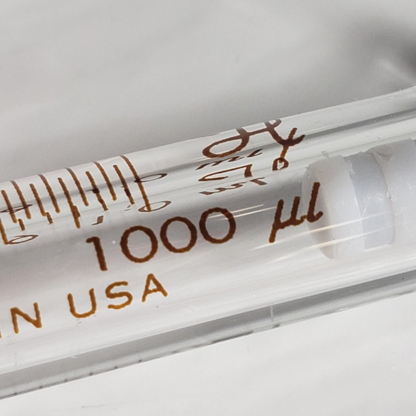 HAMILTON Gastight #1001 1.0ml/1000μl Srng, Ndl Hub for Removeable Ndls
