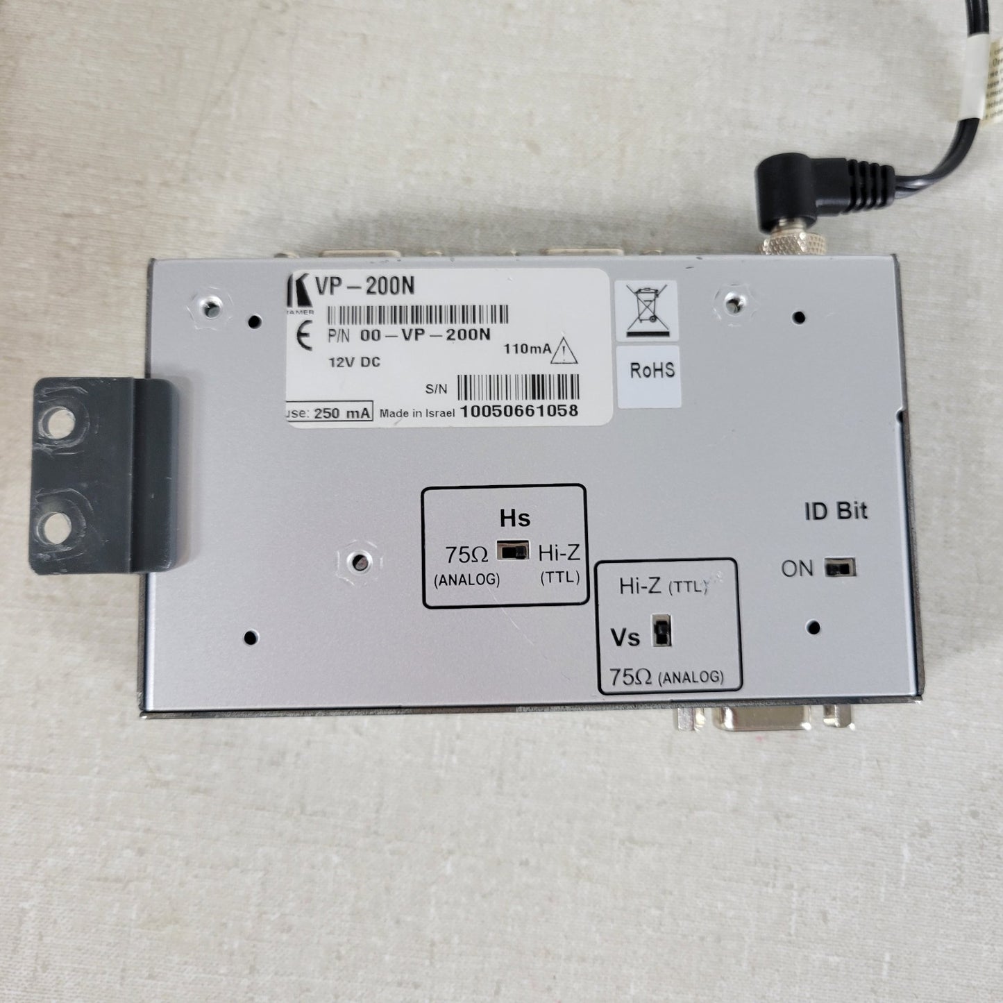Kramer VP-200N 1:2 UXGA VGA Distribution Amplifier Amp DA 15-Pin HD 12V PSU