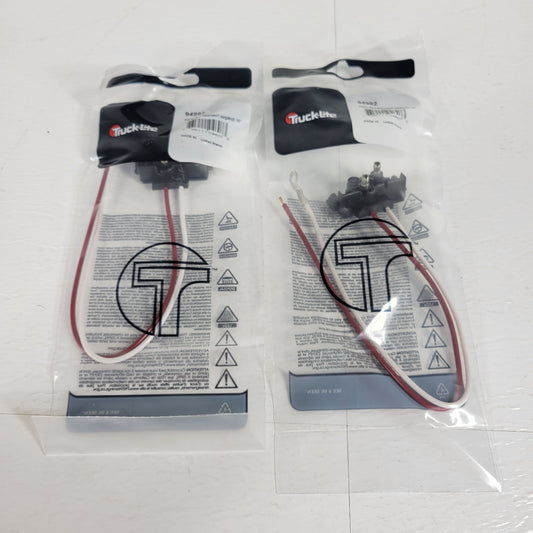 Truck-Lite 94992 PGTL-PL2 Red/White W/GRND 10" 2 Count Plugstop Tail Lamp