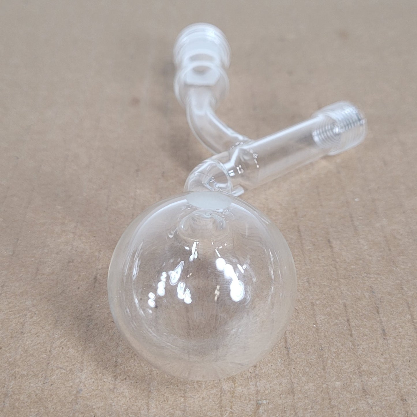 Chemglass Schlenk Distillation Bulb 25mL 14/20 CN Threaded Plunger Side Arm