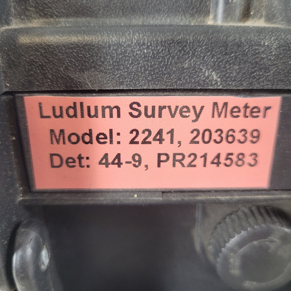TESTED Ludlum 2241 Digital Survey Meter 44-9 Pancake GM Probe Case Cal Certs