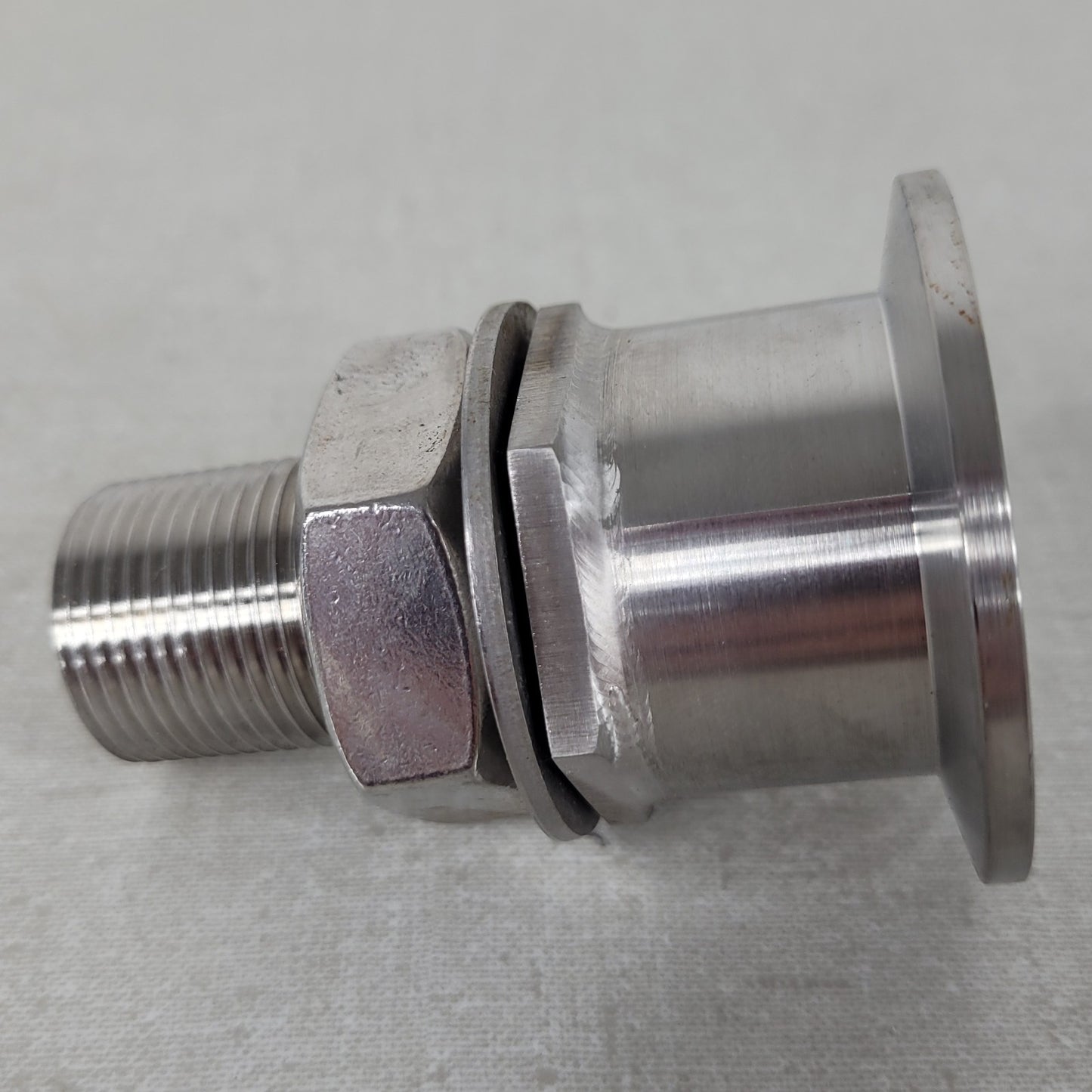 KF40 NW40 QF40 to 3/4"-14 Straight Male Thread Stainless Vacuum Adapter