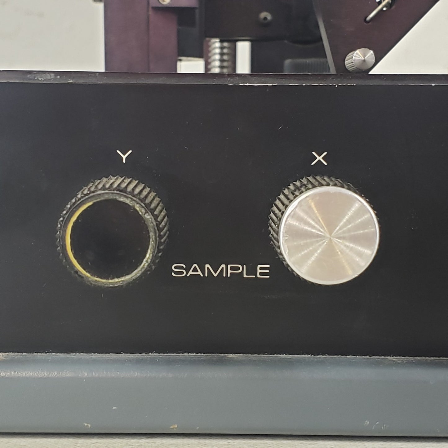Vintage Microscope Microhardness Tester Manual Scratch Indentation Hardness Test