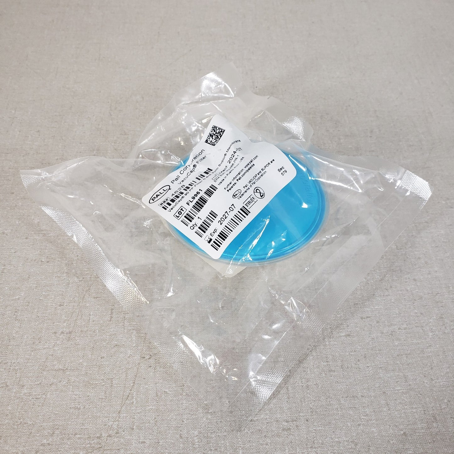 Pall Life Sciences VacuCap 90 PF Filter Unit with 0.8/0.2 um Supor Membrane