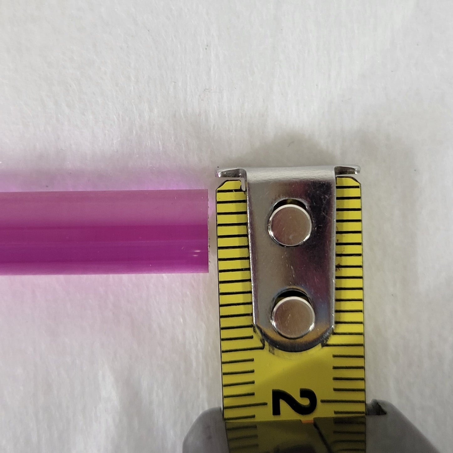 Adolf Meller Optics Ruby Laser Rod 52mm x 6mm Pink Sapphire Maser Crystal