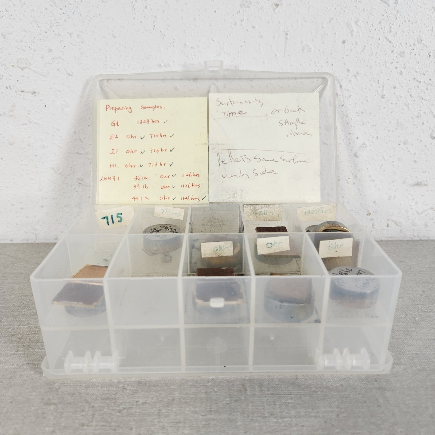 LOT 9 Prepared SEM Metallography Specimens Sputter Coated Research Test Samples