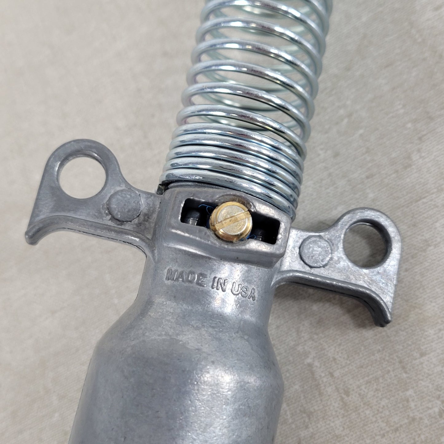 Phillips 15-830 7-Way Round Trailer Plug Heavy-Duty Zinc Spring Guard