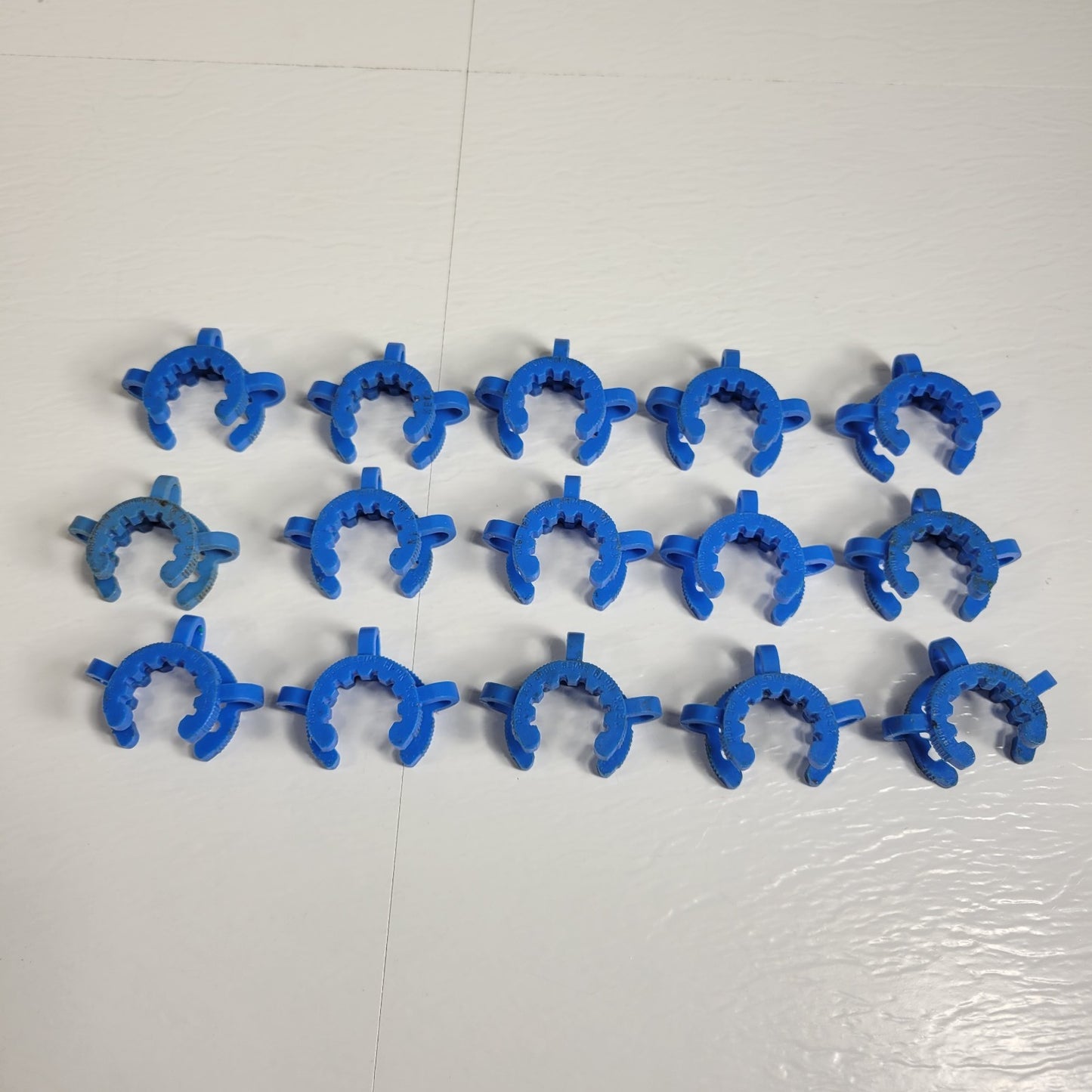 Pack of 15 SCHOTT Duran KECK KC19 Blue Plastic Joint Clips 19/22 19/26