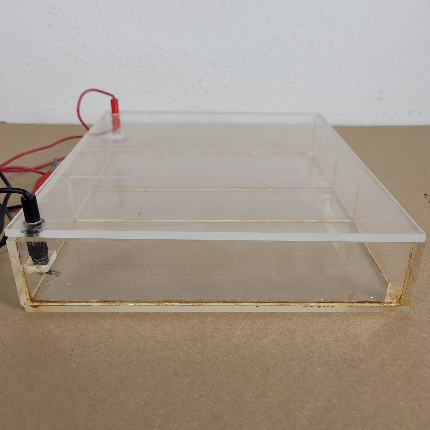 Acrylic Horizontal Agarose Gel Electrophoresis Chamber w Tray & Leads Ellard