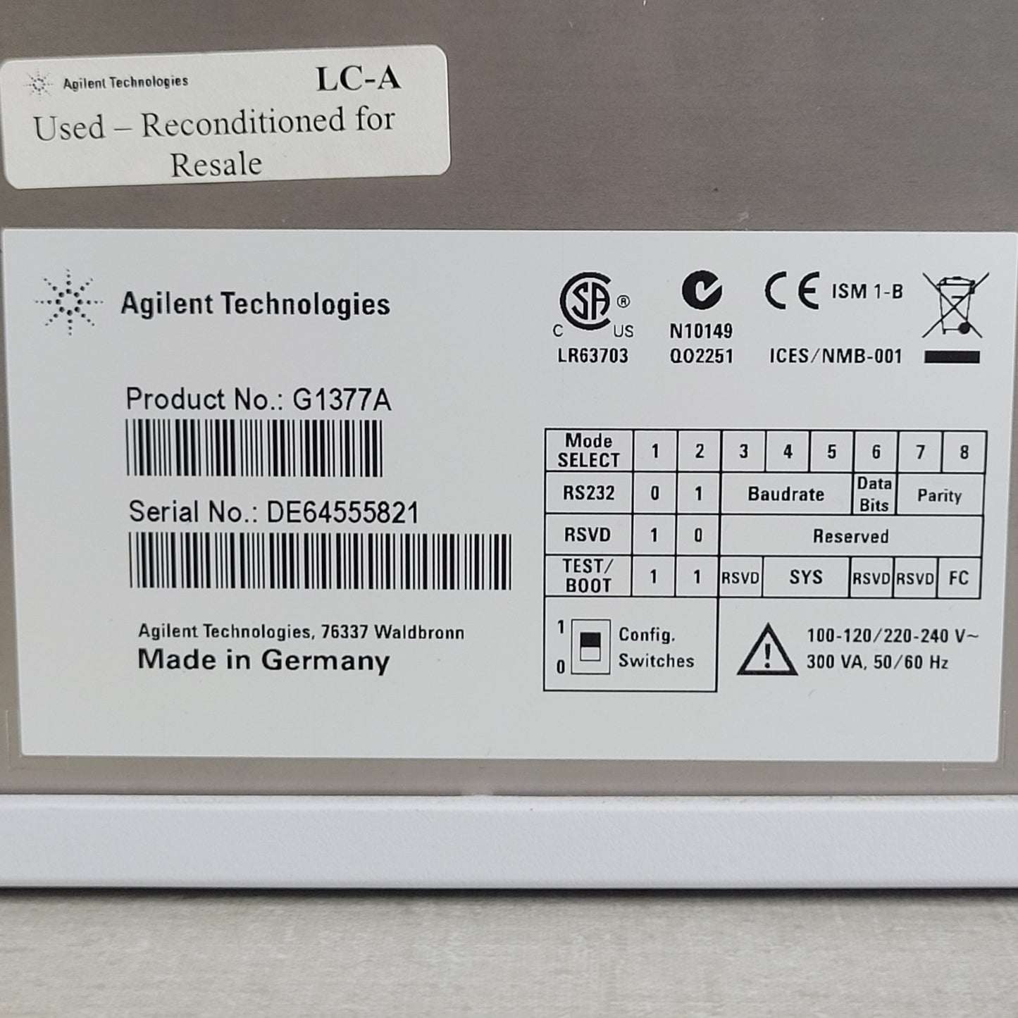 TESTED Agilent G1377A 1200 Series Micro WPS Wellplate Autosampler HPLC Module