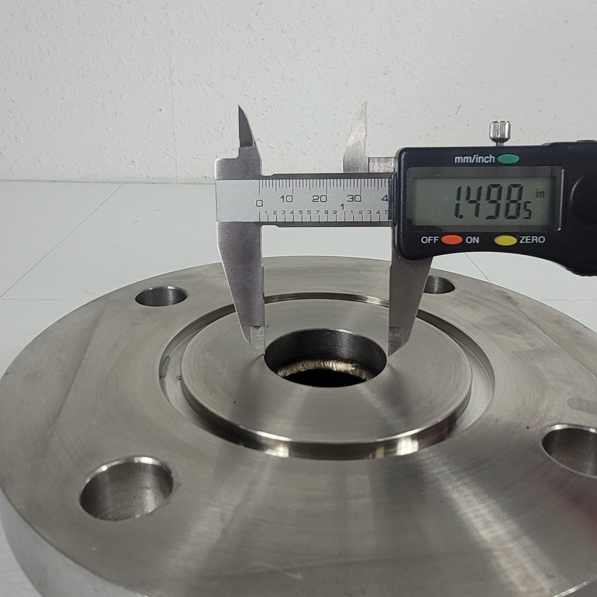 ANSI 3 ASA 7.5" Flat Face to KF40 NW40 Stainless High Vacuum Flange Adapter