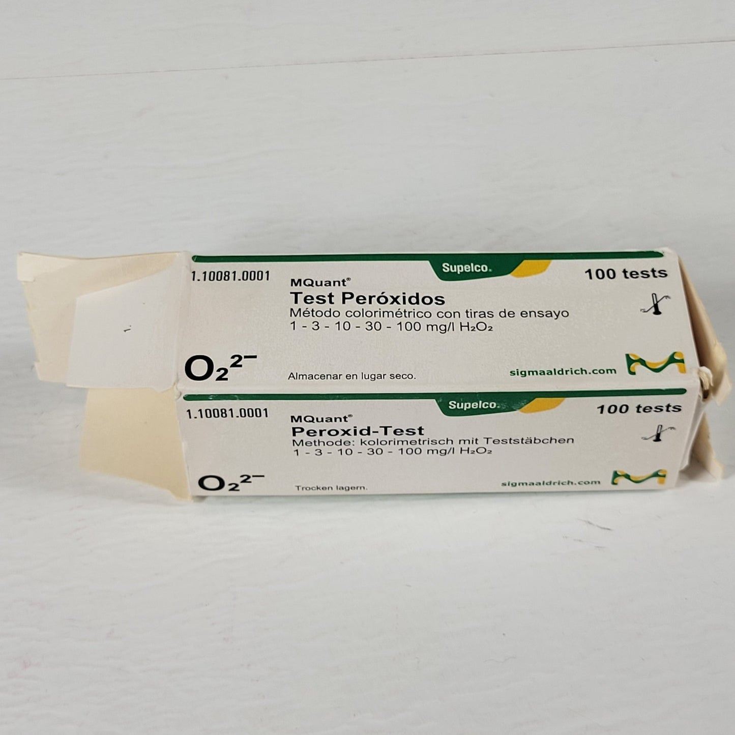 SUPELCO 1.10081.0001 MQuant Peroxide Test ~100 Tests Original Container & Manual
