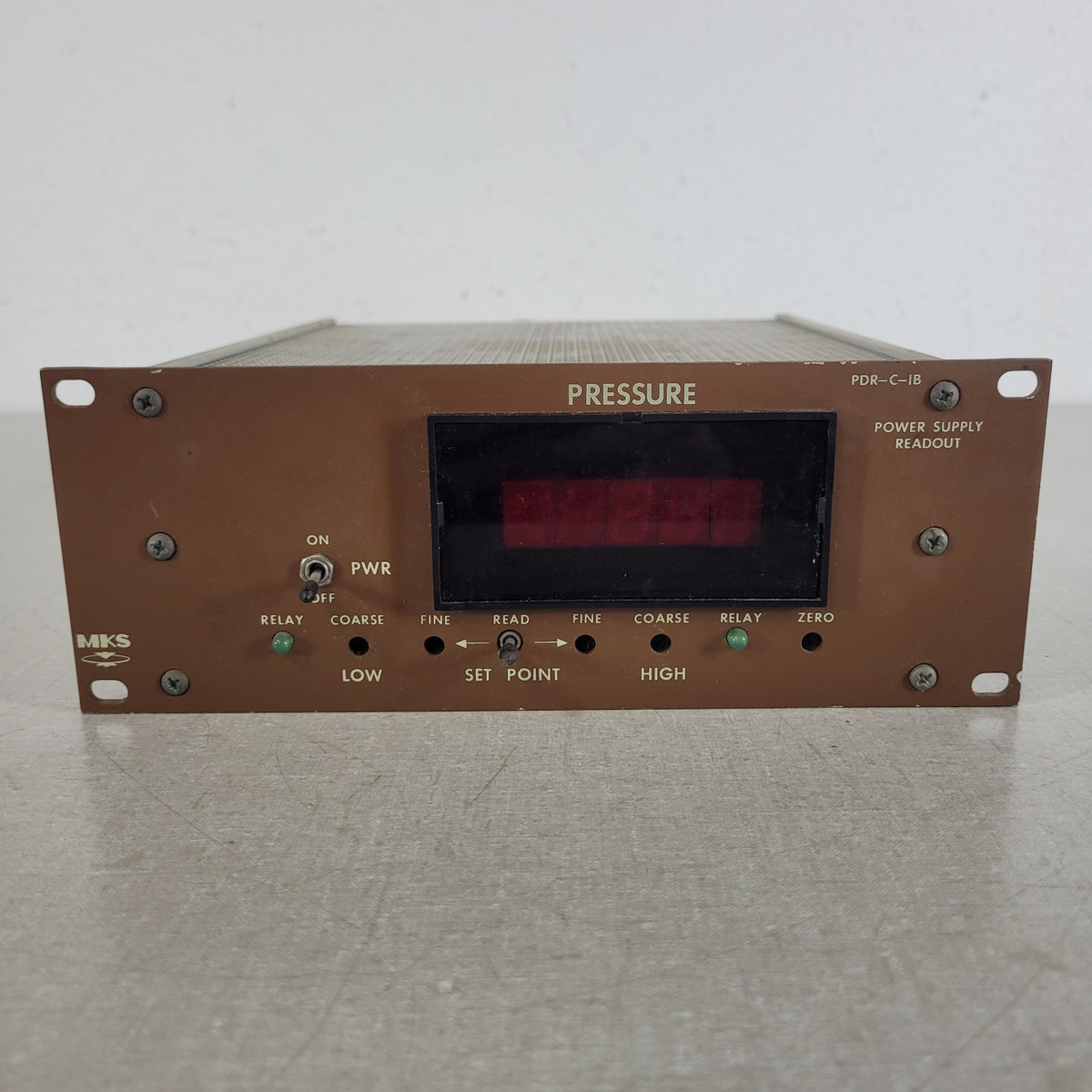 MKS Granville Phillips PDR-C-1B Digital Pressure Readout Controller PSU Relay